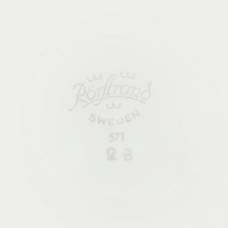 TESERVIS, 27 delar, porslin, Rörstrand 1956-57.