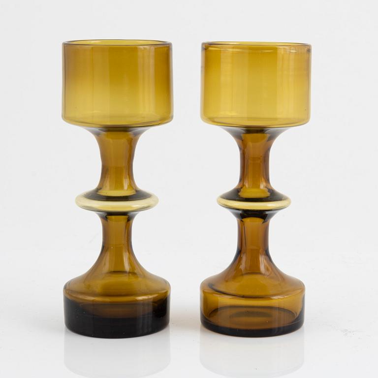 Kaj Franck, 13 'Hyrrä' glasses, Nuutajärvi Notsjö, Finland, 1965.