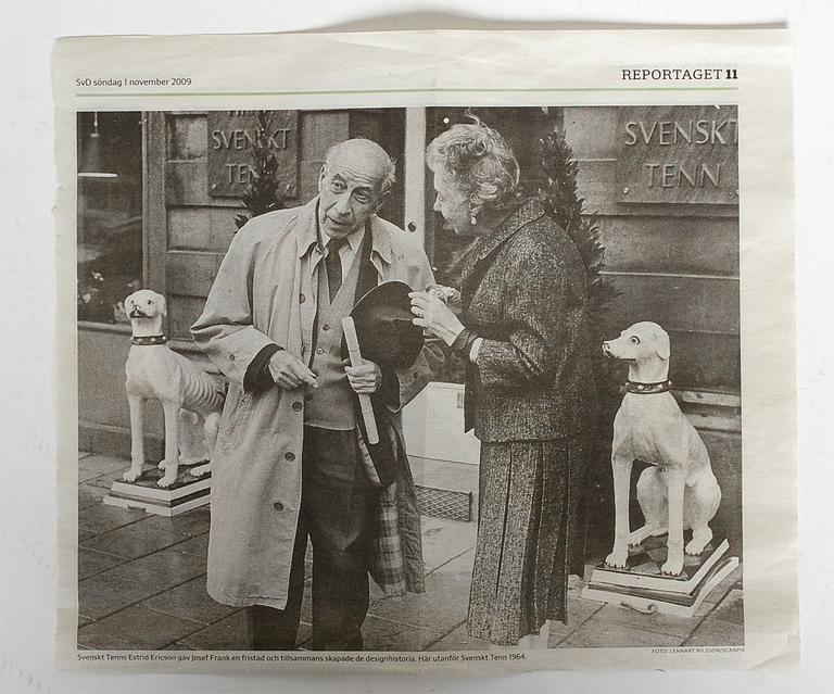 SKULPTUR, keramik, möjligen Svenskt Tenn, 1900-talets mitt.