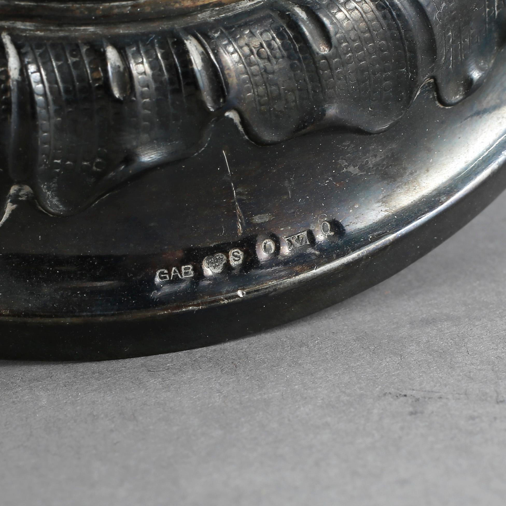 BÄGARE, silver, GAB, Stockholm, 1924. Vikt ca 587 gram.