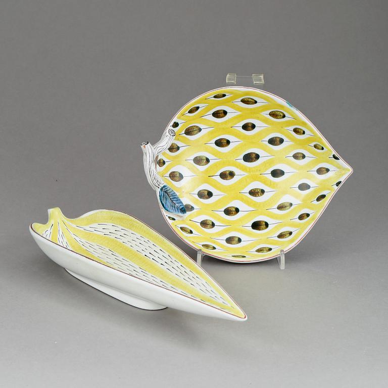 FAT, 2 st, stengods, Stig Lindberg, Gustavsbergs Studio, 1900-talets andra hälft.