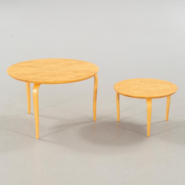 Two "Annika" coffee tables by Bruno Mathsson for DUX from the second half of the 20th century.