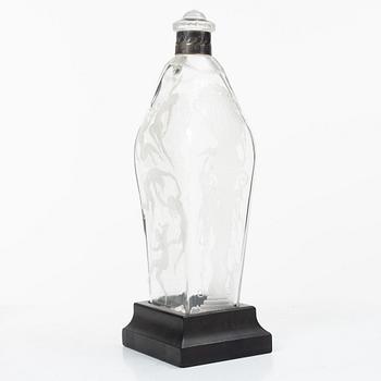 Simon Gate, a bottle with stopper, Orrefors.