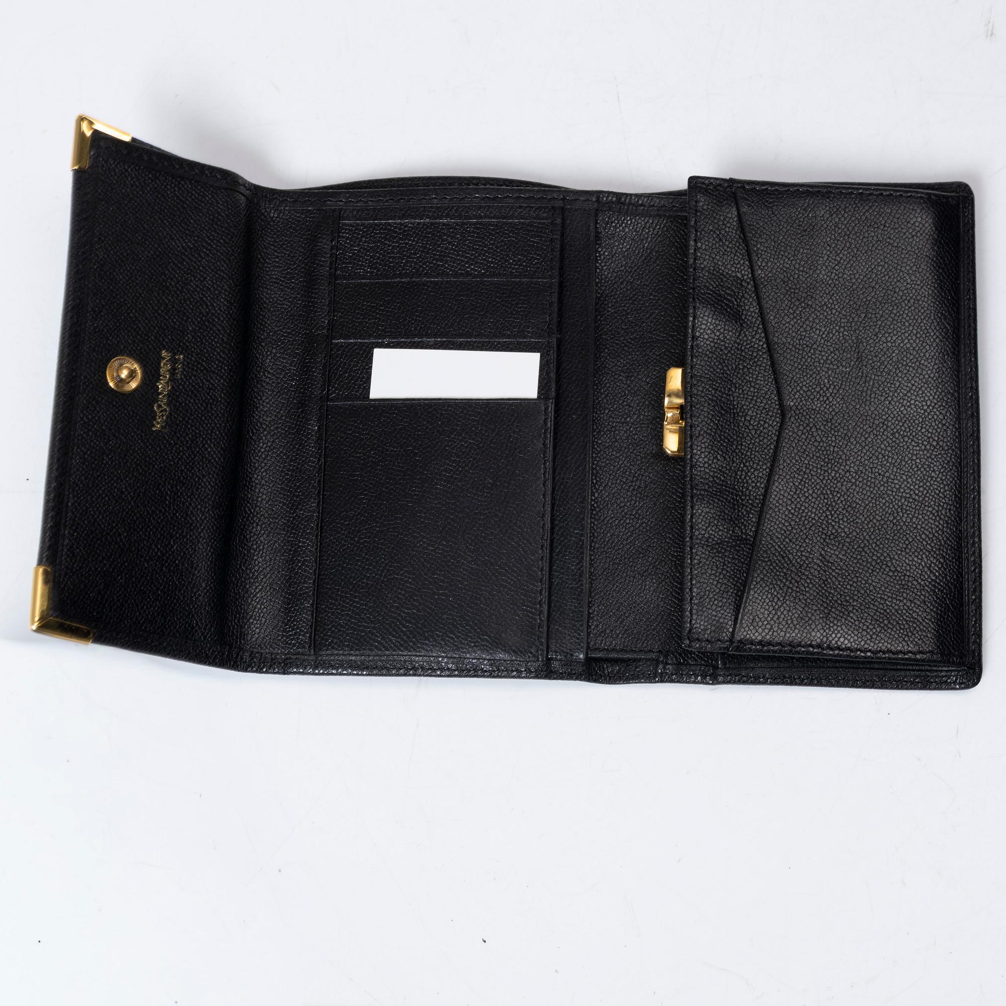 Yves Saint Laurent, wallet, "Porte Monnaire Femme", vintage.