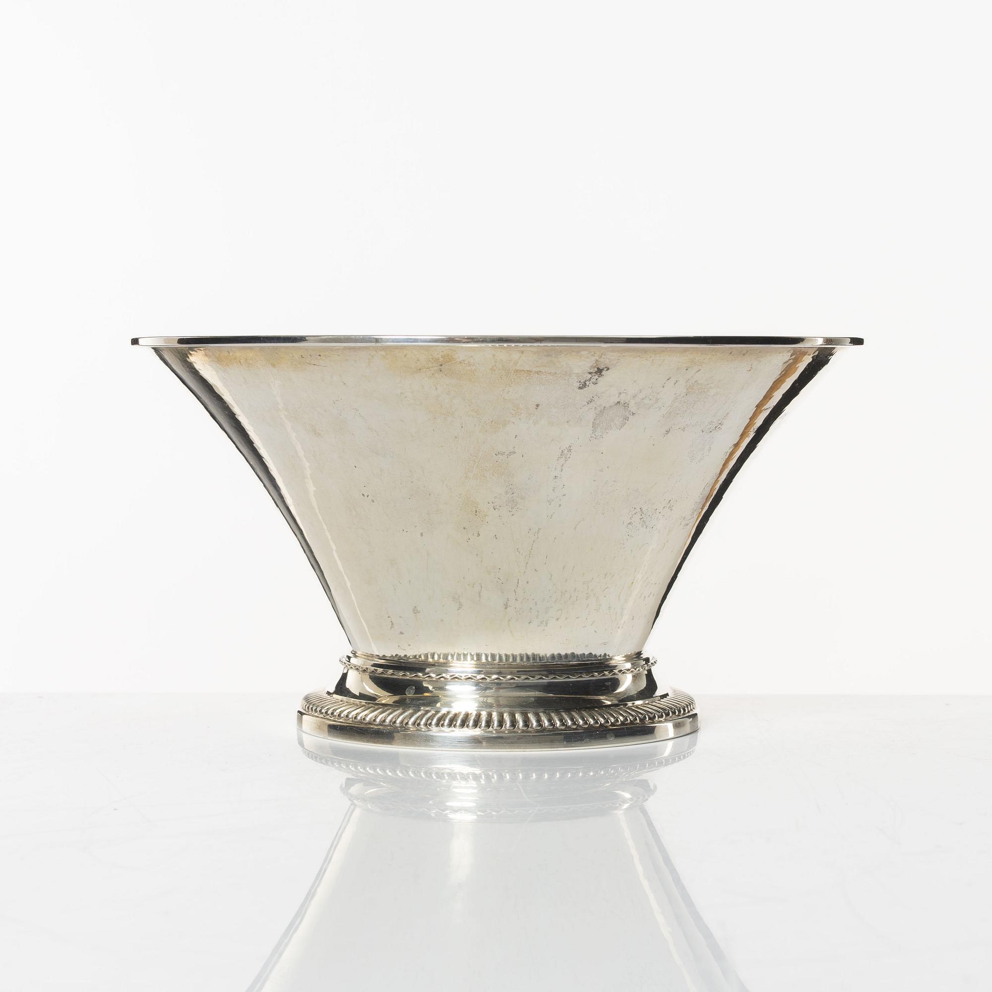 KG Markströms, skål, silver, Uppsala 1929.