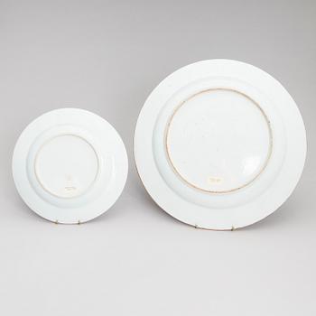 Two famille rose dishes, Qing dynasty, Qianlong (1736-95).