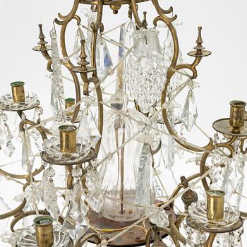 Ljuskrona, barockstil, 1800/1900-tal.