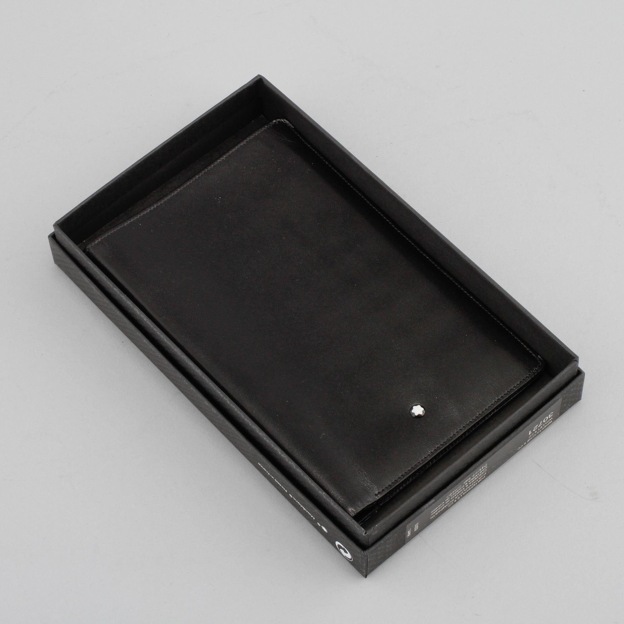 A wallet by Mont Blanc.