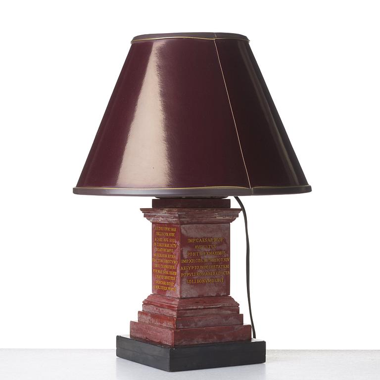 BORDSLAMPA, 1900-tal.