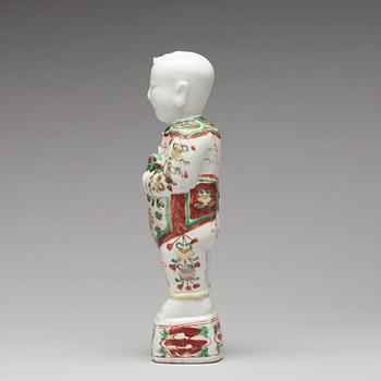 FIGURIN, porslin. Qingdynastin, Kangxi (1662-1722).