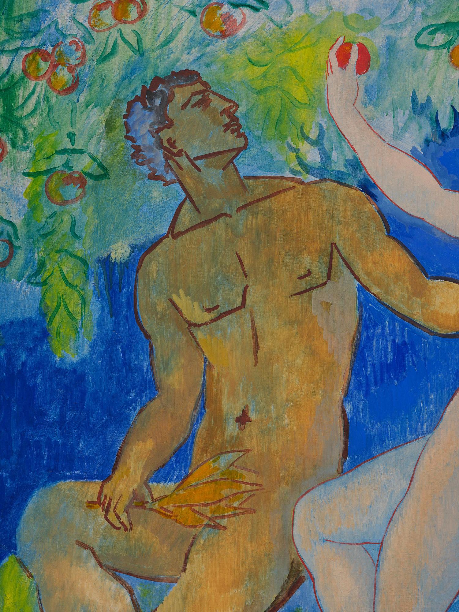 Isaac Grünewald, "Par under Edens Äppelträd" from Paradissviten.