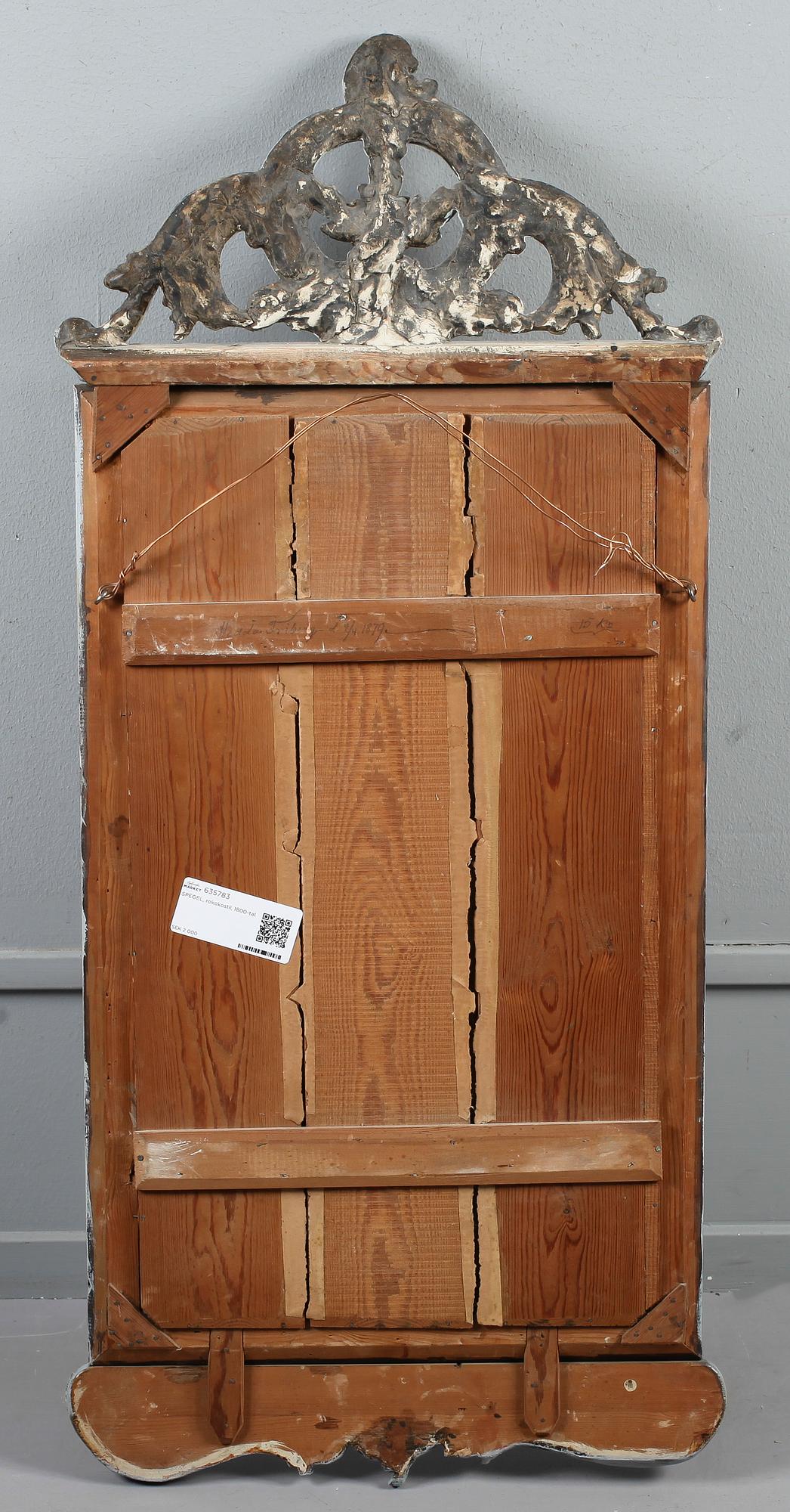 SPEGEL, rokokostil, 1800-tal.