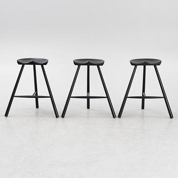 Werner, 3 stools, "Shoemaker chair No 68", designed in 1936.