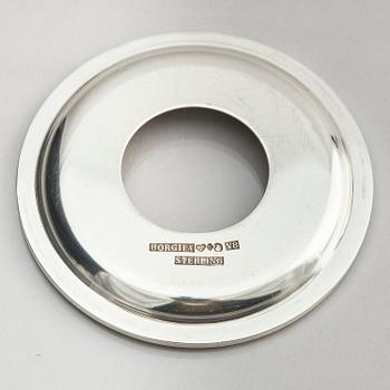 Atelier Borgila, a pair of silver candelabra, design Erik Fleming, Stockholm 1947.