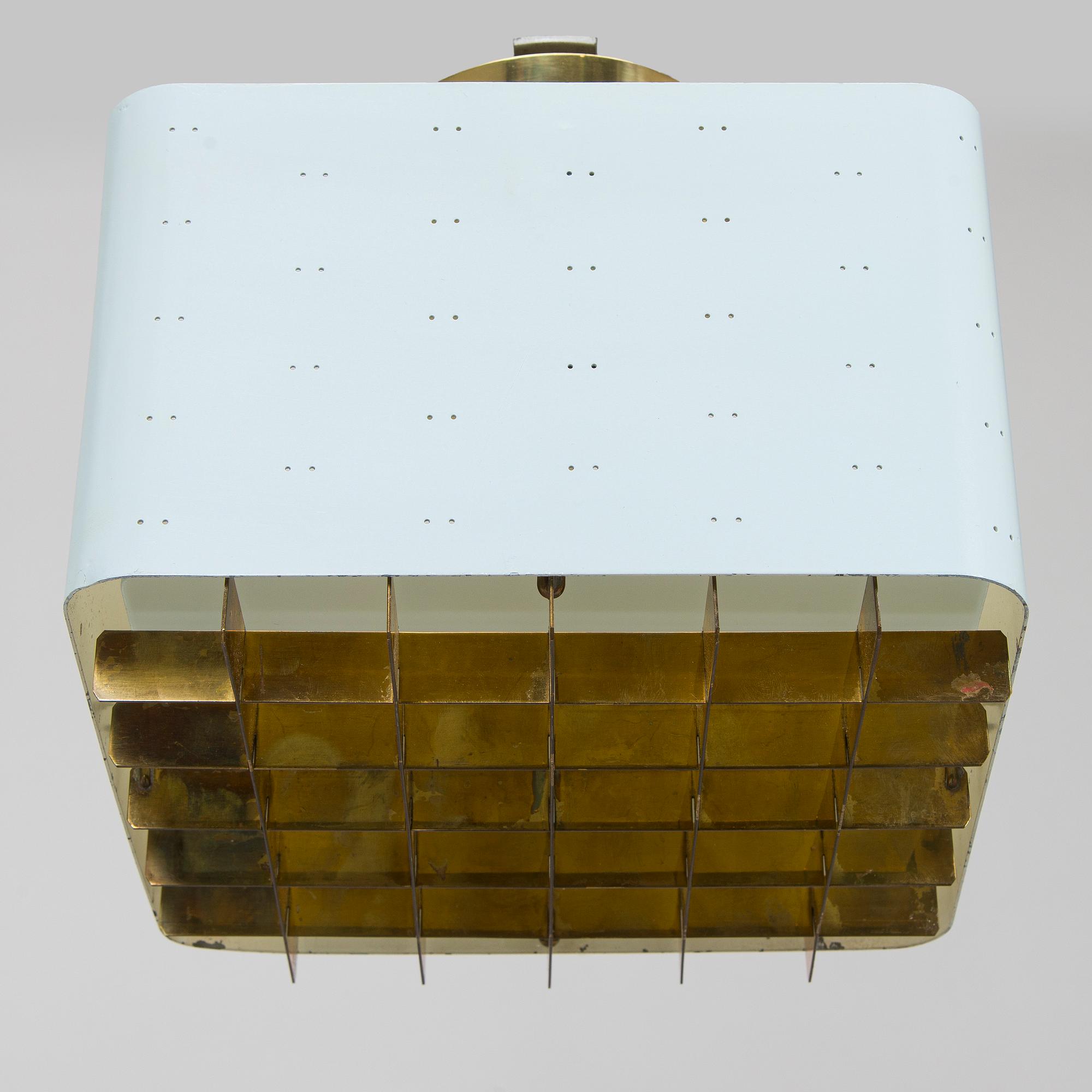 Paavo Tynell, a mid-20th-century 'Tähtitaivas' (Starry sky) ceiling light, Taito Finland.