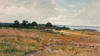 20. Axel Hjalmar Lindqvist, Landscape from the south of Sweden.