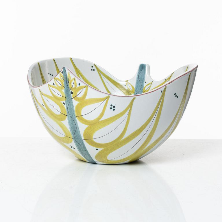 Stig Lindberg, a faience bowl, Gustavsbergs studio.