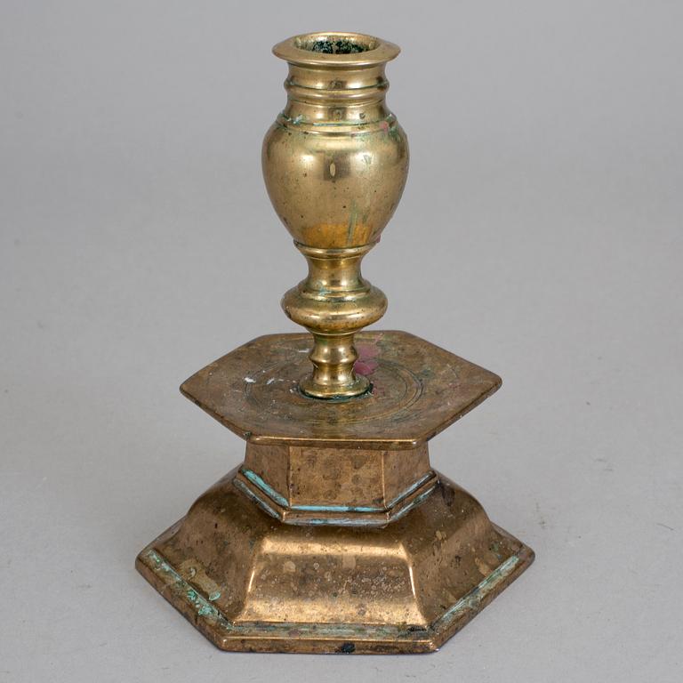 LJUSSTAKE, mässing, barock.