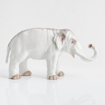 A Meissen Elephant Statue By Joachim Kaendler 19th Century.