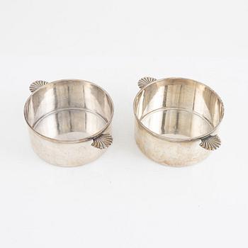 C.G. Råström, two silver plated soufflé dishes, mid 20th century.
