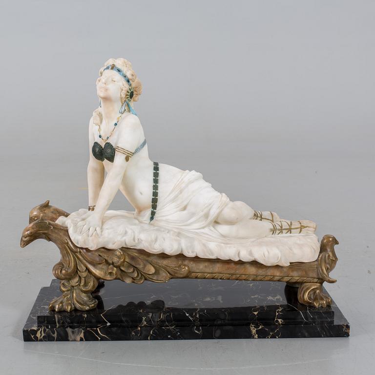 DANTE ZOI, alabaster signed and dated v-1924.