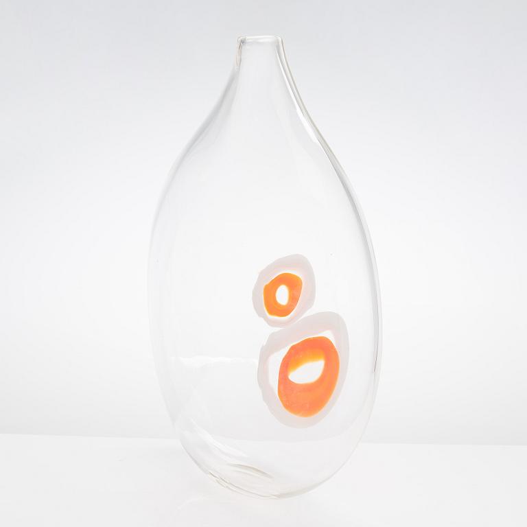 Ann Wåhlström, A glass vase 'Lollipop VII', Tacoma glass blowing studio, Seattle USA. Signed Ann Wåhlström VIII MoG 2005.