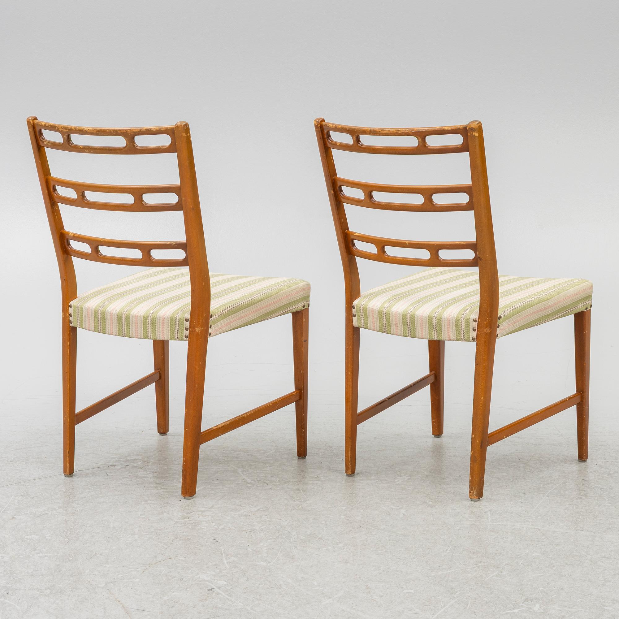 David Rosén, stolar, 6 st, "Futura", Nordiska Kompaniet, 1950-tal.
