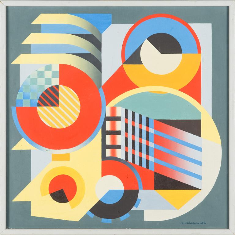 Antti Ukkonen, olja på duk, signerad och daterad-82.