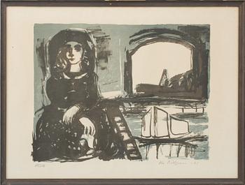 OLA BILLGREN, färglitografi, signerad och numrerad 87/210, daterad -61.