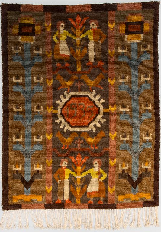 A 1935's Finnish ryijy, ca 170 x 130 cm.