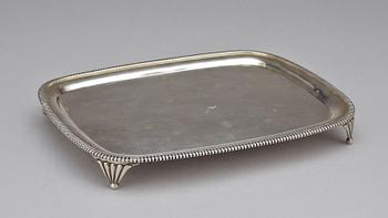 SALVER, silver, Edinburgh, Storbritannien, 1810-11. Totalvikt 543 g.