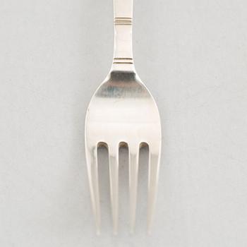 Jacob Ängman, an 44-piece silver cutlery, model 'Rosenholm', GAB, Stockholm, including 1965.