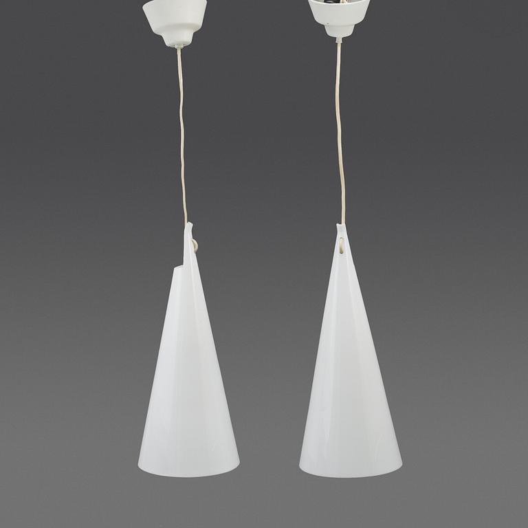 HANS BERGSTRÖM, two ceiling lights, Ateljé Lyktan. Second half of the 20th century.