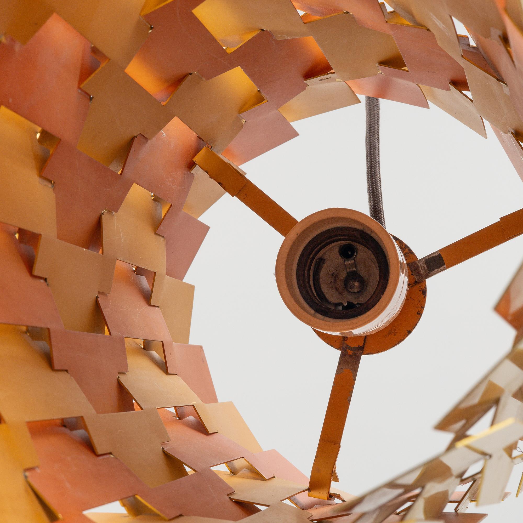 Louis Weisdorf, a "Facet Pop Lamp", Lyfa, Denmark, third quarter of the 20th century.