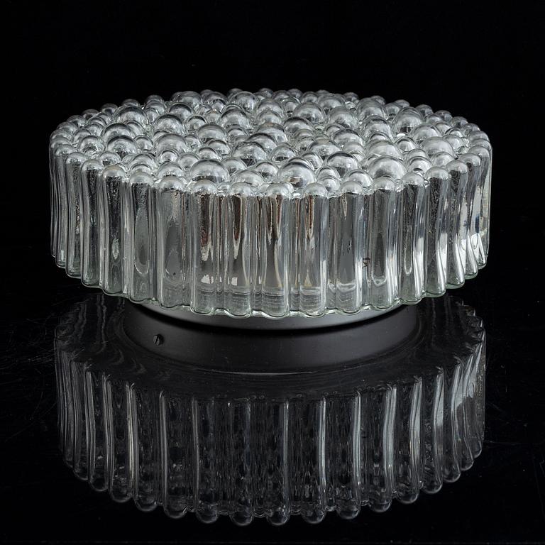 A glass ceiling light, Glashütte Limburg, Germany.