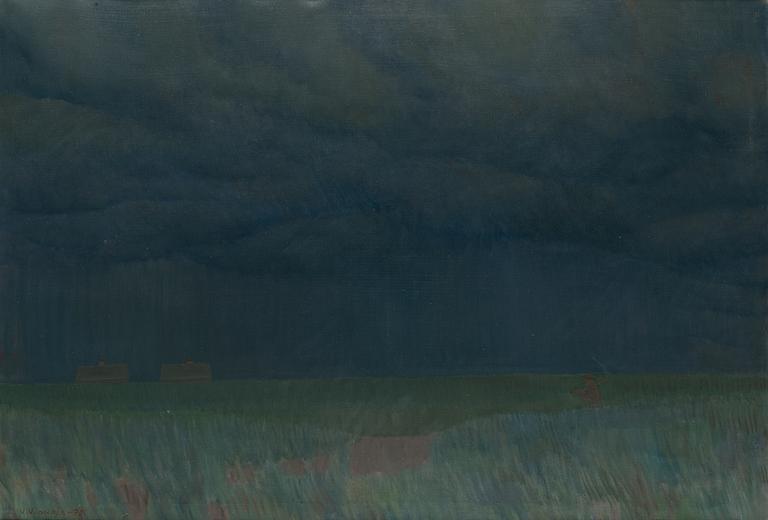 Veikko Vionoja, oil on canvas, signed and dated -75.