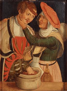Lucas Cranach d.ä. Follower of, The ill-matched couple.