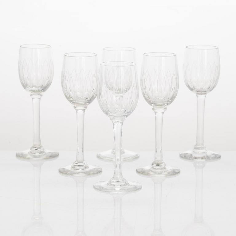 Göran Hongell, A 43-piece glass ware set "Kilta". Iittala, in production 1947-1966.