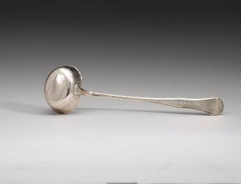 A Swedish 18th century silver soup-ladle, Carl Klingwall, Västerås 1776.