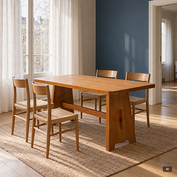 Göran Malmvall, Dining table, mid-20th century.