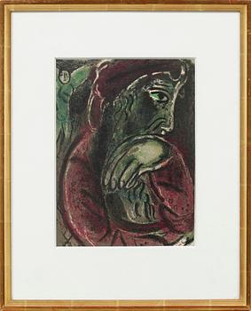 MARC CHAGALL, two color lithographs, no signature.