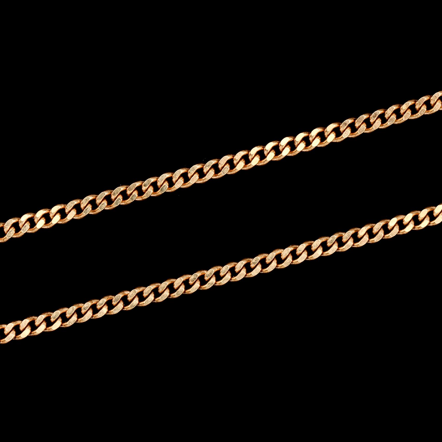 HALSKEDJA, 18K guld. Vikt ca 13 g.