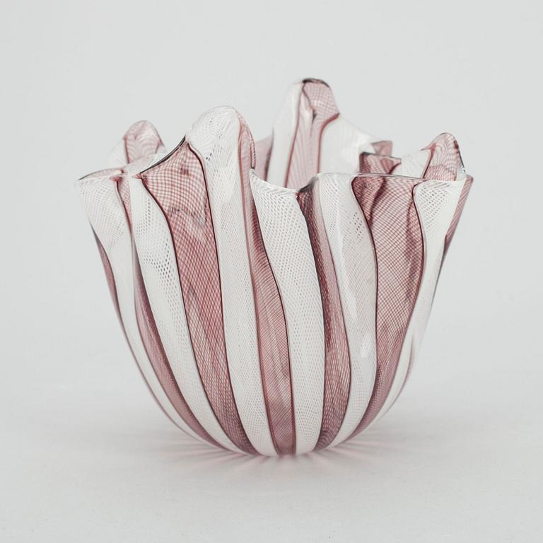 VAS, glas, Fulvio Bianconi och Paolo Venini, Murano, Italien. Otydlig signering.