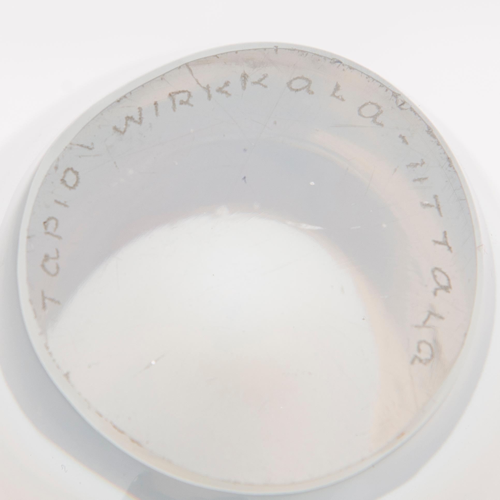 An art glass vase, 'Swim bladders', model 3288. Signed Tapio Wirkkala - Iittala.