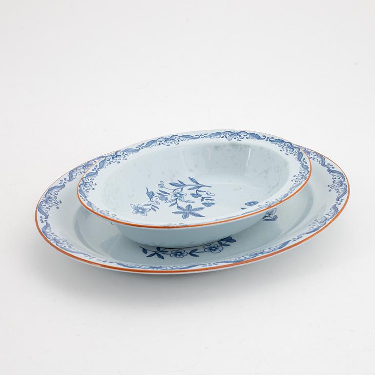 Servis, porslin, 103 delar, "ostindia, samt 8 delar "Ostindia floris", Rörstrand, varierande åldrar.