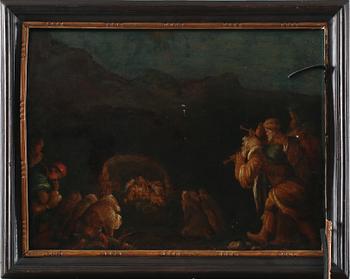 FLAMLÄNDSK SKOLA 1600/1700-TAL, olja på pannå, ej signerad.