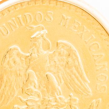 50 PESO GOLD MEXICO COIN 1947, tot 45 gr, 21.6 carat.