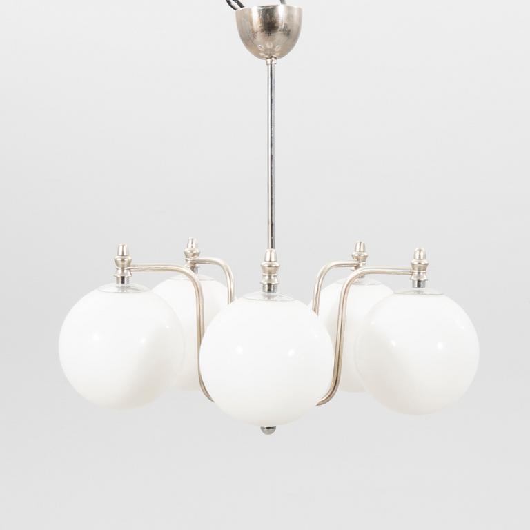 Ceiling lamp, functionalist style, first half of the 20th century.