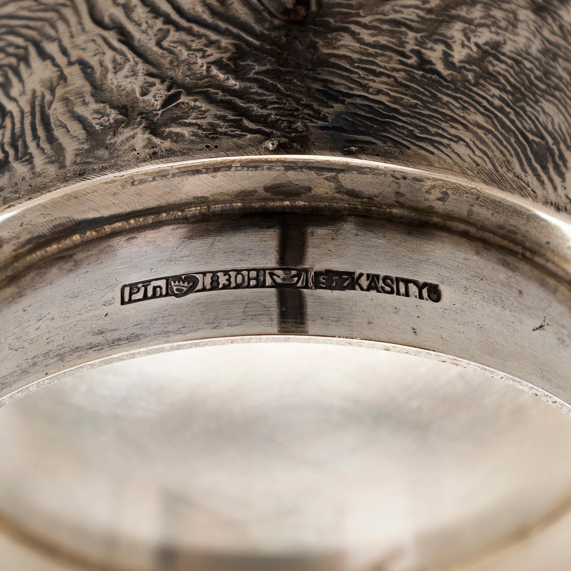 Pekka Turtiainen, A parcel-gilt silver creamer and sugar bowl, Helsinki 1971.