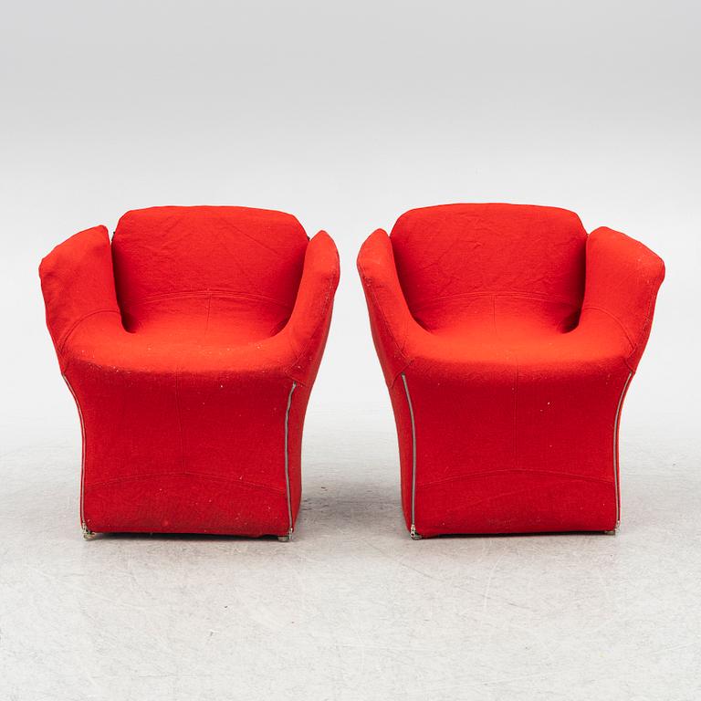 Patricia Urquiola, a pair, of "Bloomy" armchairs, Moroso, 2000s.